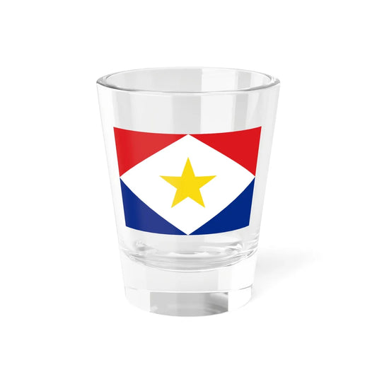 Flag of Saba (Netherlands) Shot Glass 1.5oz 1.5oz - Go Mug Yourself