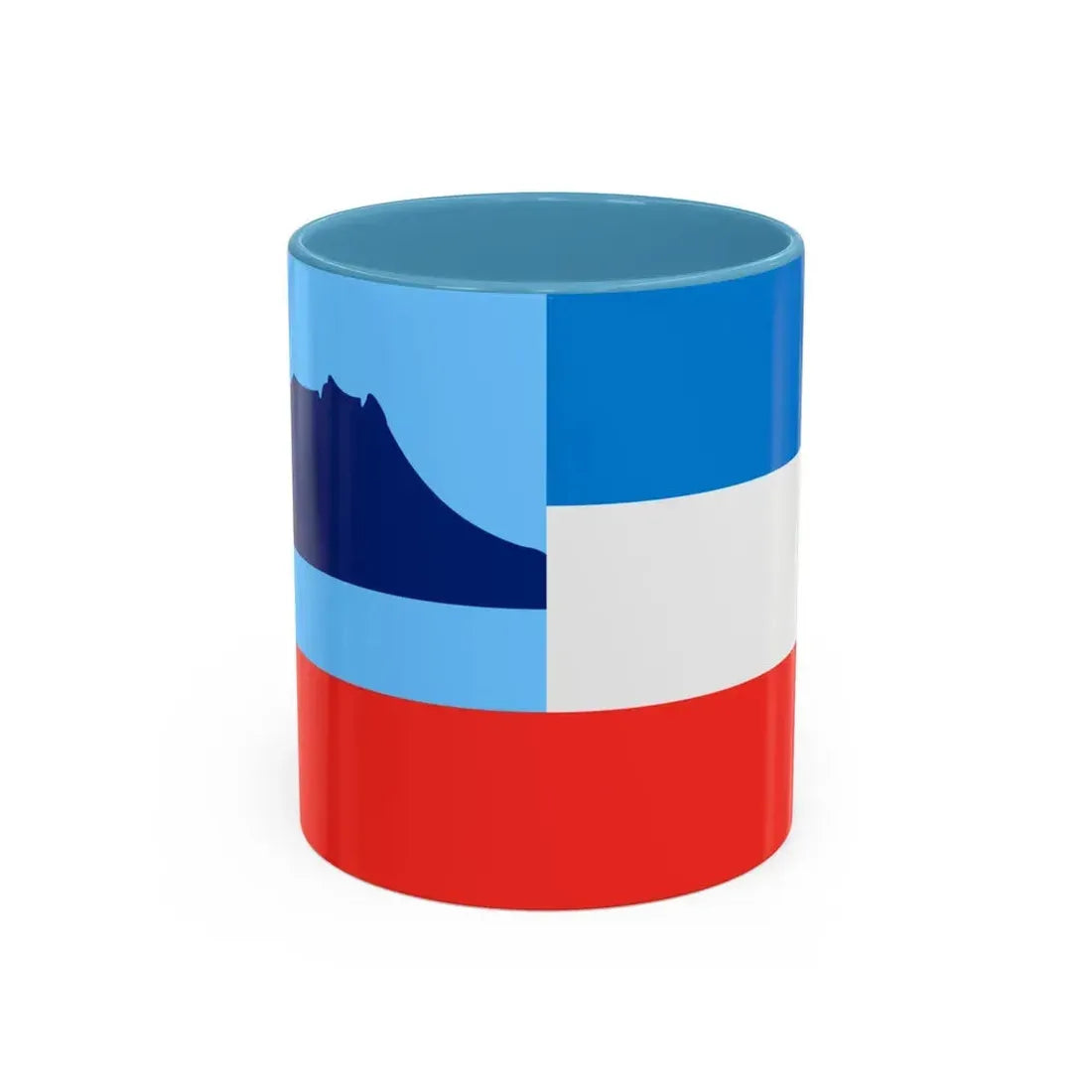 Flag of Sabah Malaysia - Accent Coffee Mug 11oz Light Blue - Go Mug Yourself