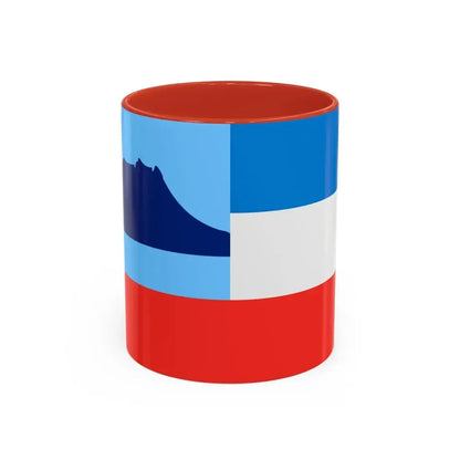 Flag of Sabah Malaysia - Accent Coffee Mug 11oz Red - Go Mug Yourself