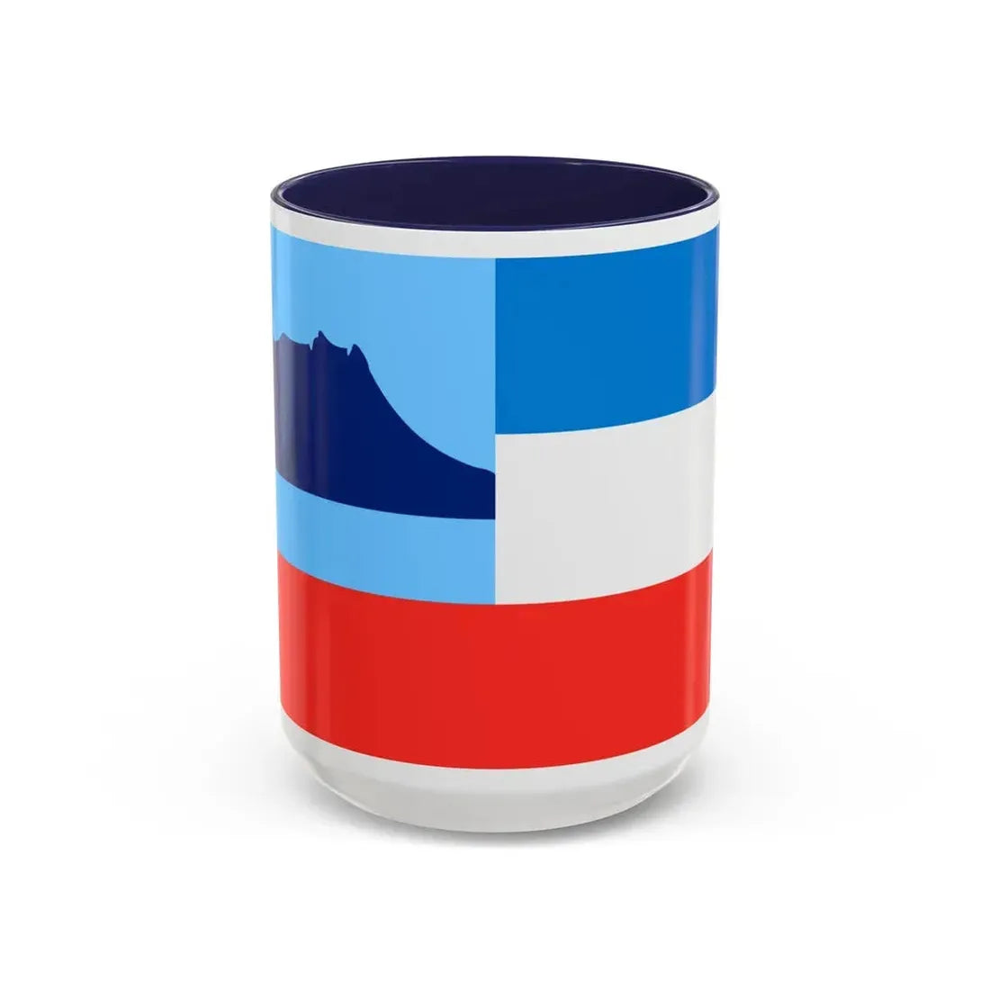 Flag of Sabah Malaysia - Accent Coffee Mug 15oz Navy - Go Mug Yourself