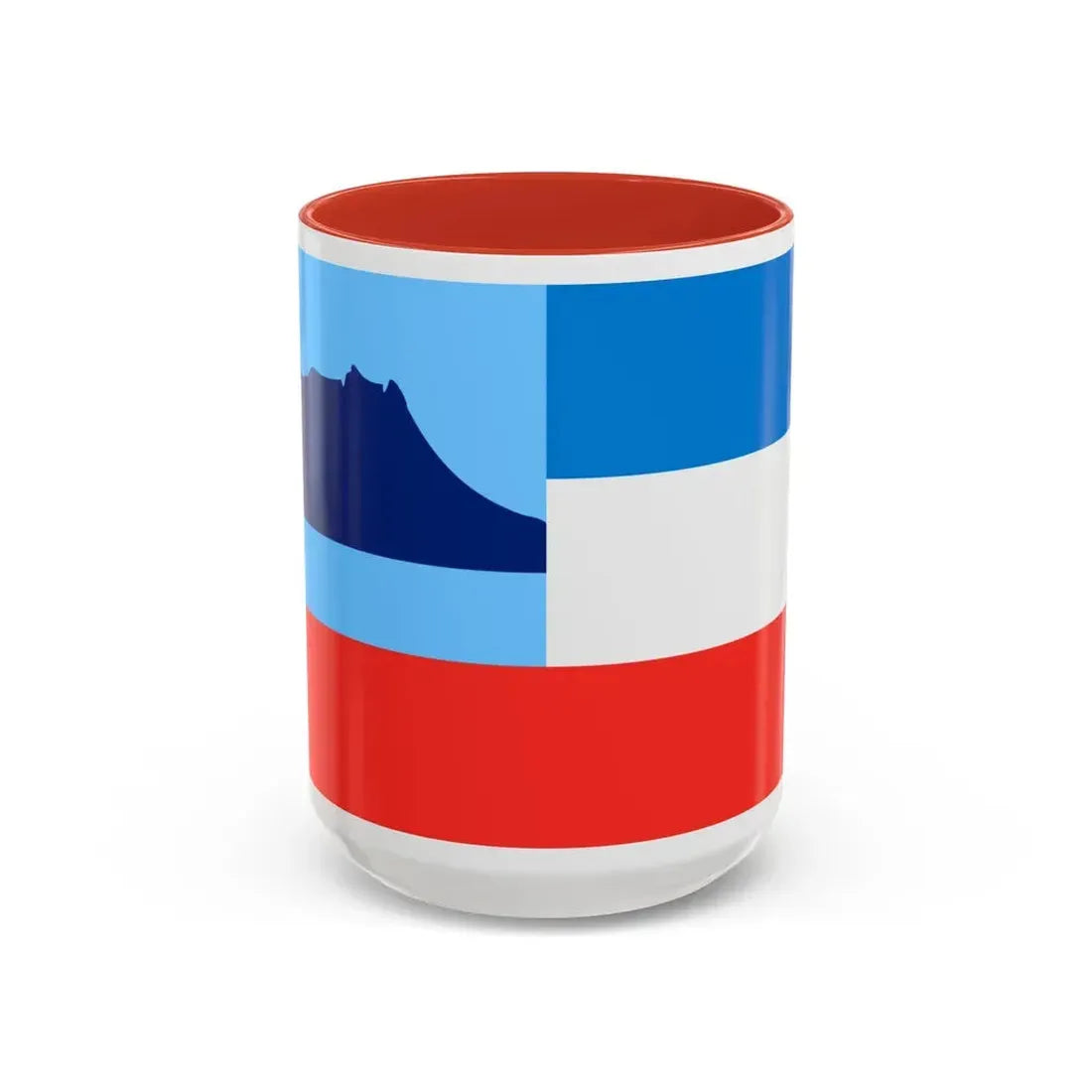 Flag of Sabah Malaysia - Accent Coffee Mug 15oz Red - Go Mug Yourself