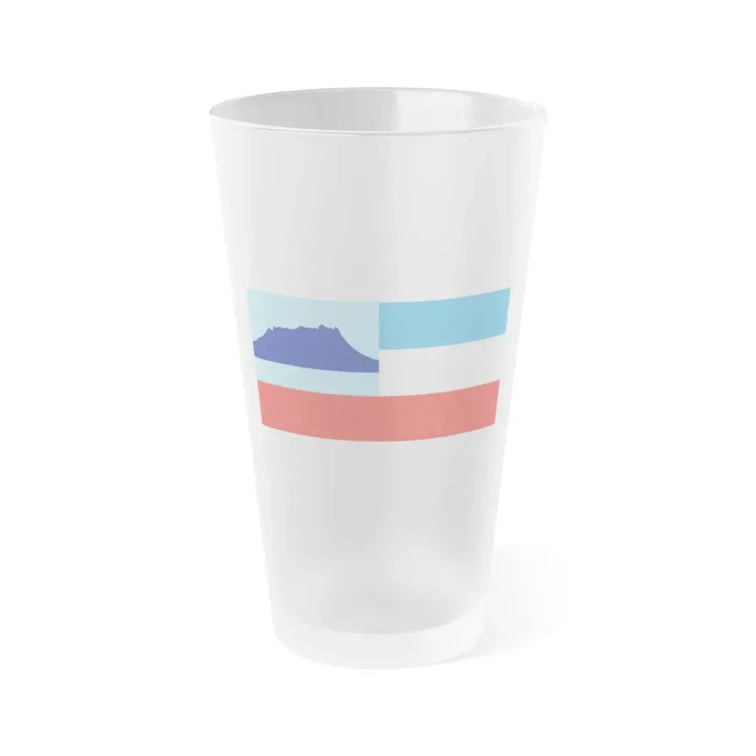 Flag of Sabah Malaysia - Frosted Pint Glass 16oz 16oz Frosted - Go Mug Yourself