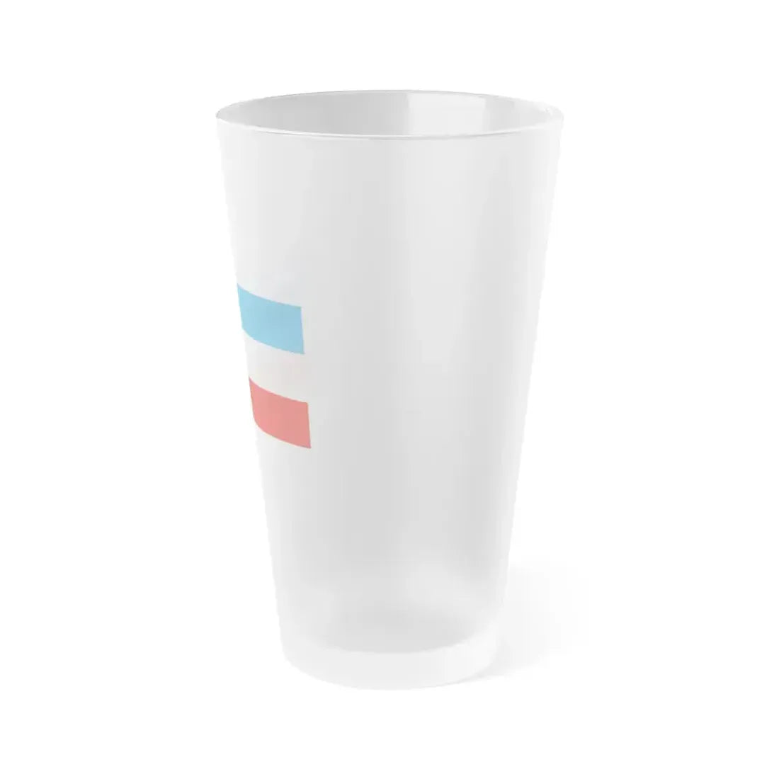 Flag of Sabah Malaysia - Frosted Pint Glass 16oz - Go Mug Yourself