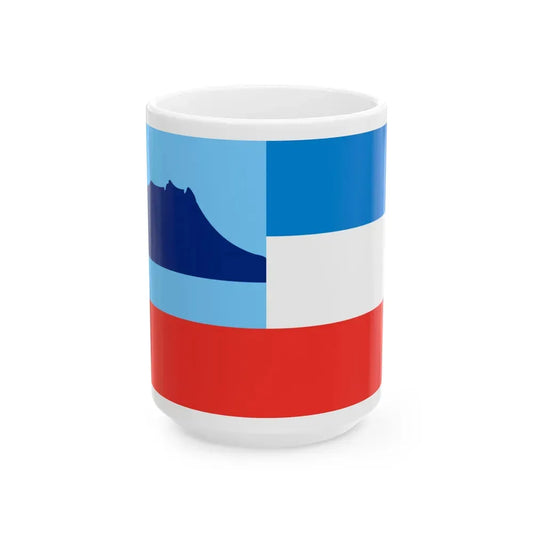 Flag of Sabah Malaysia - White Coffee Mug 15oz - Go Mug Yourself