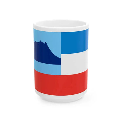 Flag of Sabah (Malaysia) White Coffee Mug 15oz - Go Mug Yourself