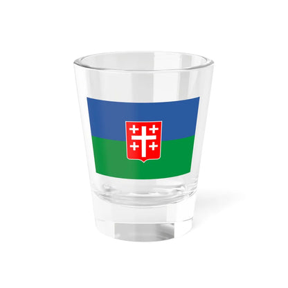 Flag of Sachkhere Municipality (Georgia) Shot Glass 1.5oz 1.5oz - Go Mug Yourself