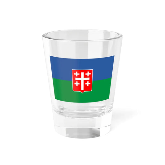Flag of Sachkhere Municipality (Georgia) Shot Glass 1.5oz 1.5oz - Go Mug Yourself