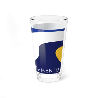 Flag of Sacramento California (United States) Pint Glass 16oz - Go Mug Yourself