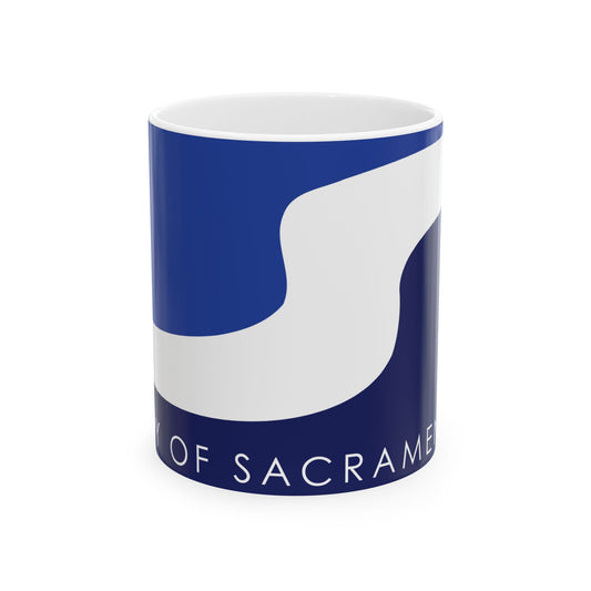 Flag of Sacramento California (United States) White Coffee Mug-11oz-Go Mug Yourself