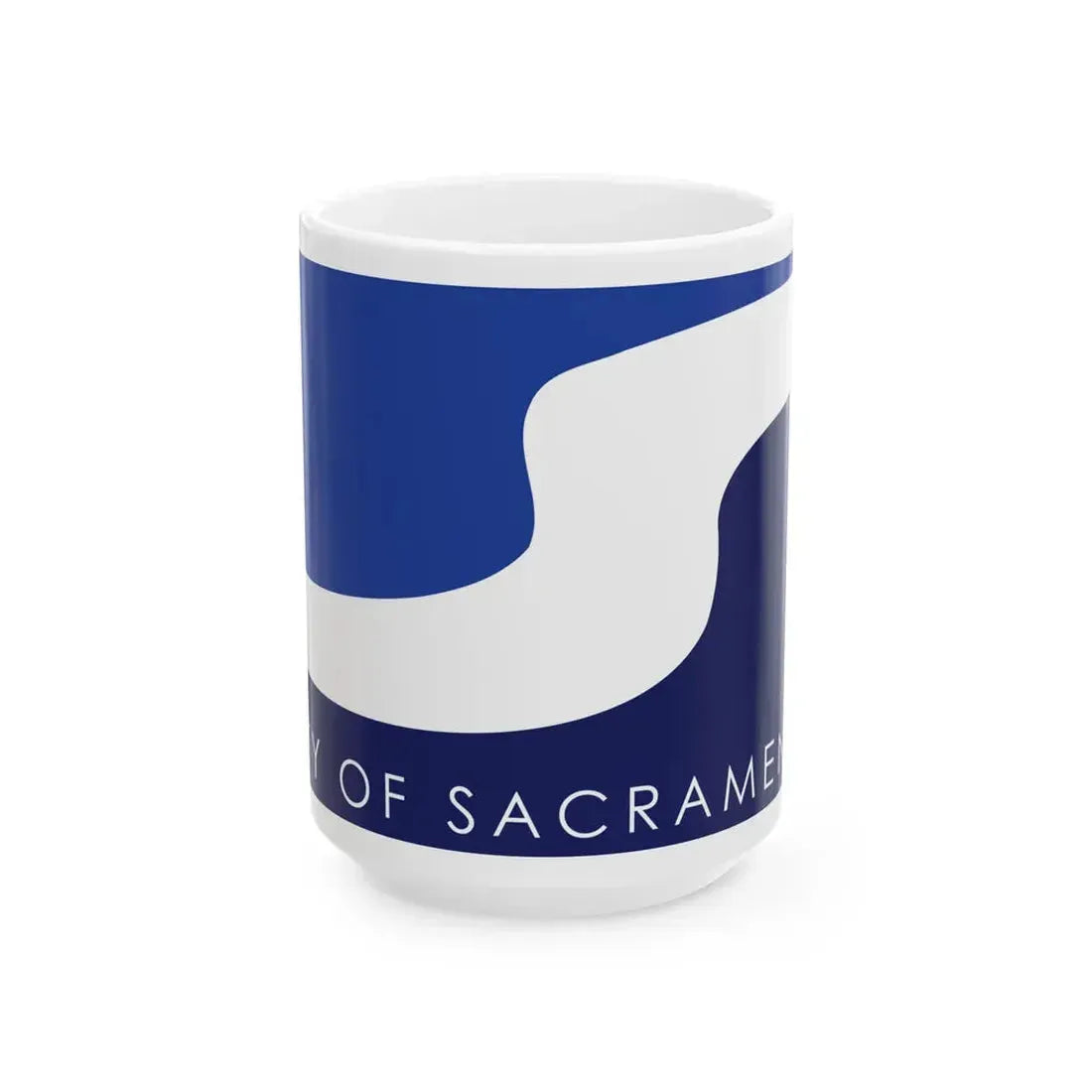 Flag of Sacramento California (United States) White Coffee Mug 15oz - Go Mug Yourself