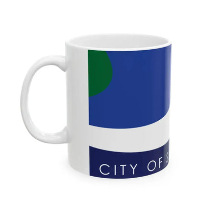 Flag of Sacramento California (United States) White Coffee Mug - Go Mug Yourself