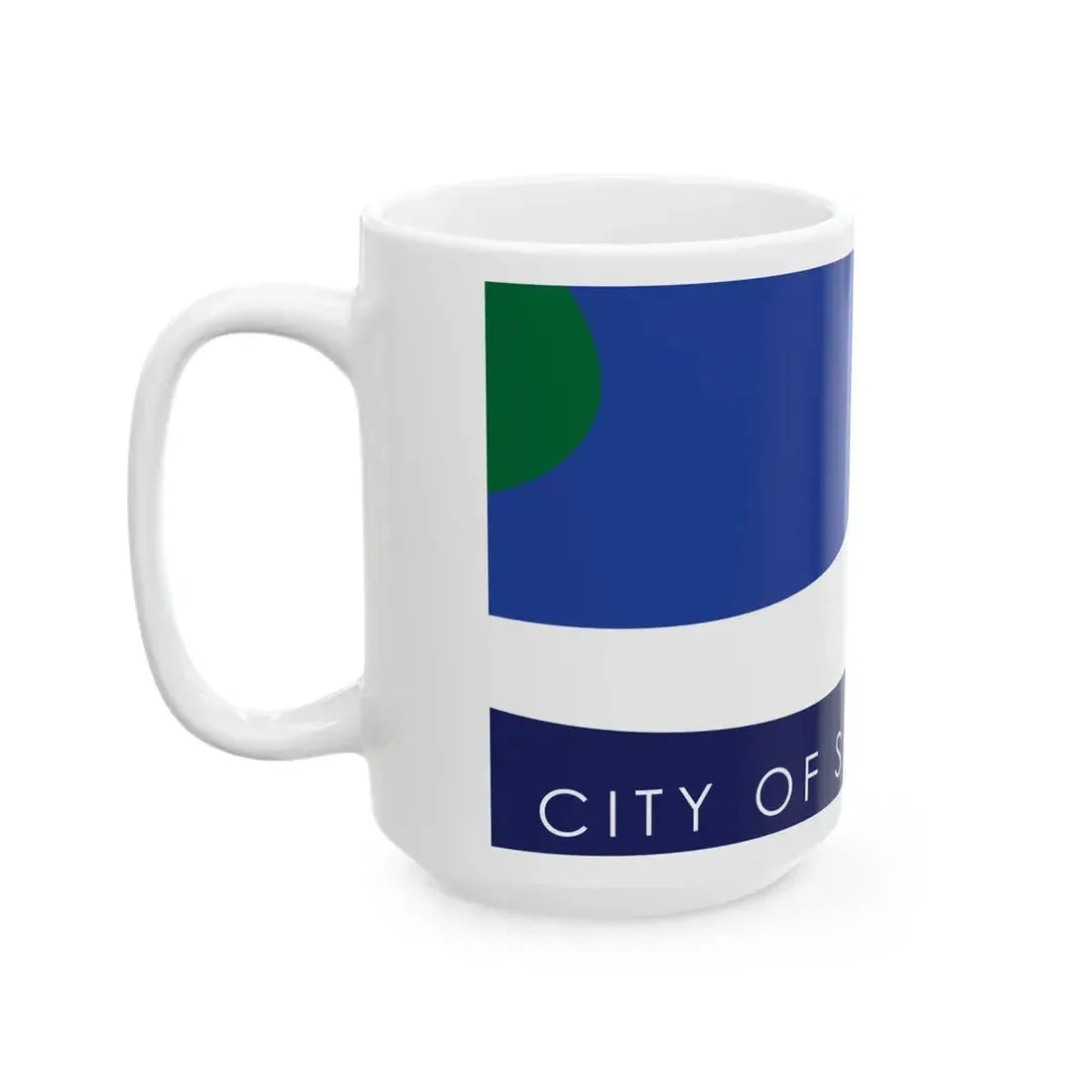Flag of Sacramento California (United States) White Coffee Mug - Go Mug Yourself