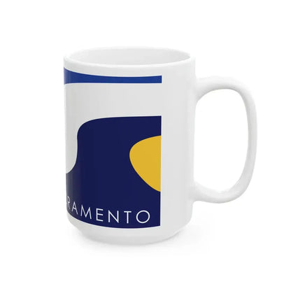 Flag of Sacramento California (United States) White Coffee Mug - Go Mug Yourself