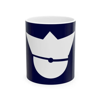 Flag of Saeki Okayama 1969-2006 (Japan) White Coffee Mug 11oz - Go Mug Yourself