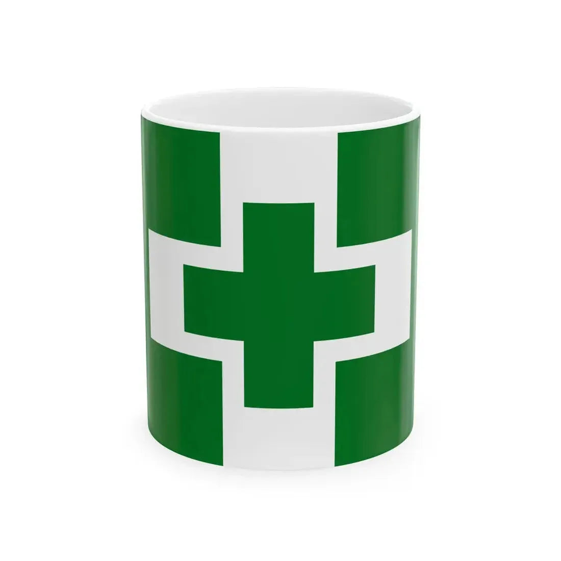 Flag of safety and health (Japan) White Coffee Mug 11oz - Go Mug Yourself