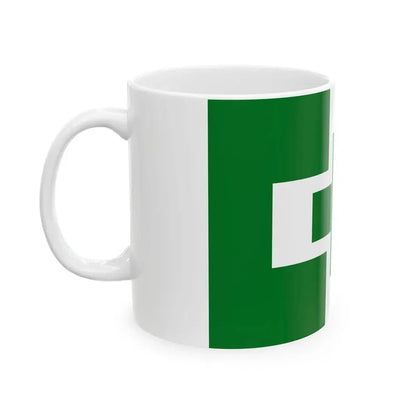 Flag of safety and health (Japan) White Coffee Mug - Go Mug Yourself