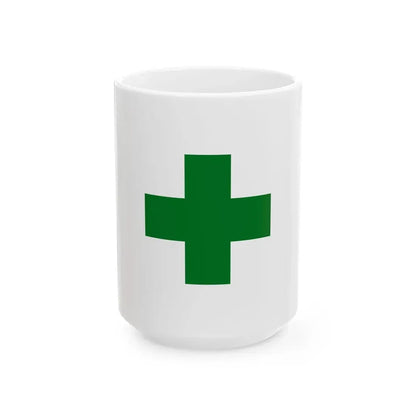Flag of safety (Japan) White Coffee Mug 15oz - Go Mug Yourself