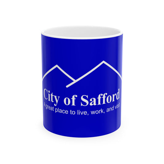 Flag of Safford Arizona (United States) White Coffee Mug-11oz-Go Mug Yourself