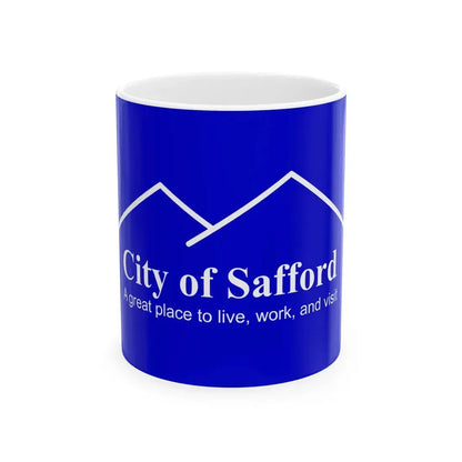 Flag of Safford Arizona (United States) White Coffee Mug 11oz - Go Mug Yourself