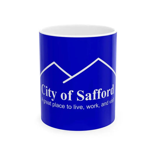 Flag of Safford Arizona (United States) White Coffee Mug 11oz - Go Mug Yourself