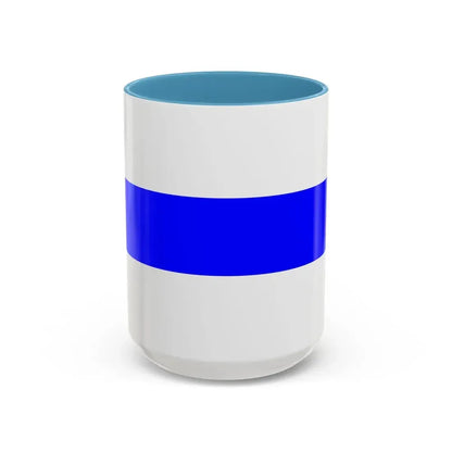 Flag of Safi Malta - Accent Coffee Mug 15oz Light Blue - Go Mug Yourself