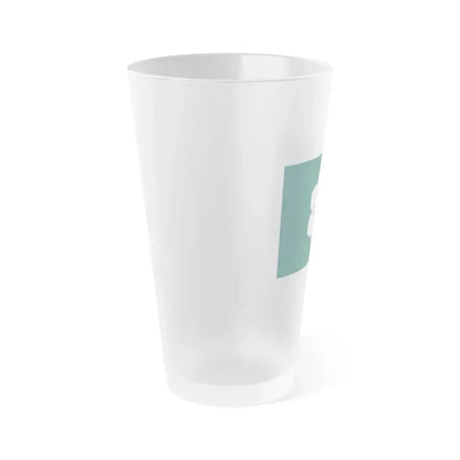Flag of Saga Prefecture Japan - Frosted Pint Glass 16oz - Go Mug Yourself