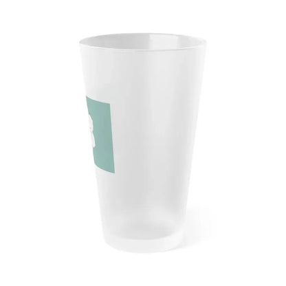 Flag of Saga Prefecture Japan - Frosted Pint Glass 16oz - Go Mug Yourself