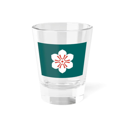 Flag of Saga Prefecture (Japan) Shot Glass 1.5oz 1.5oz - Go Mug Yourself