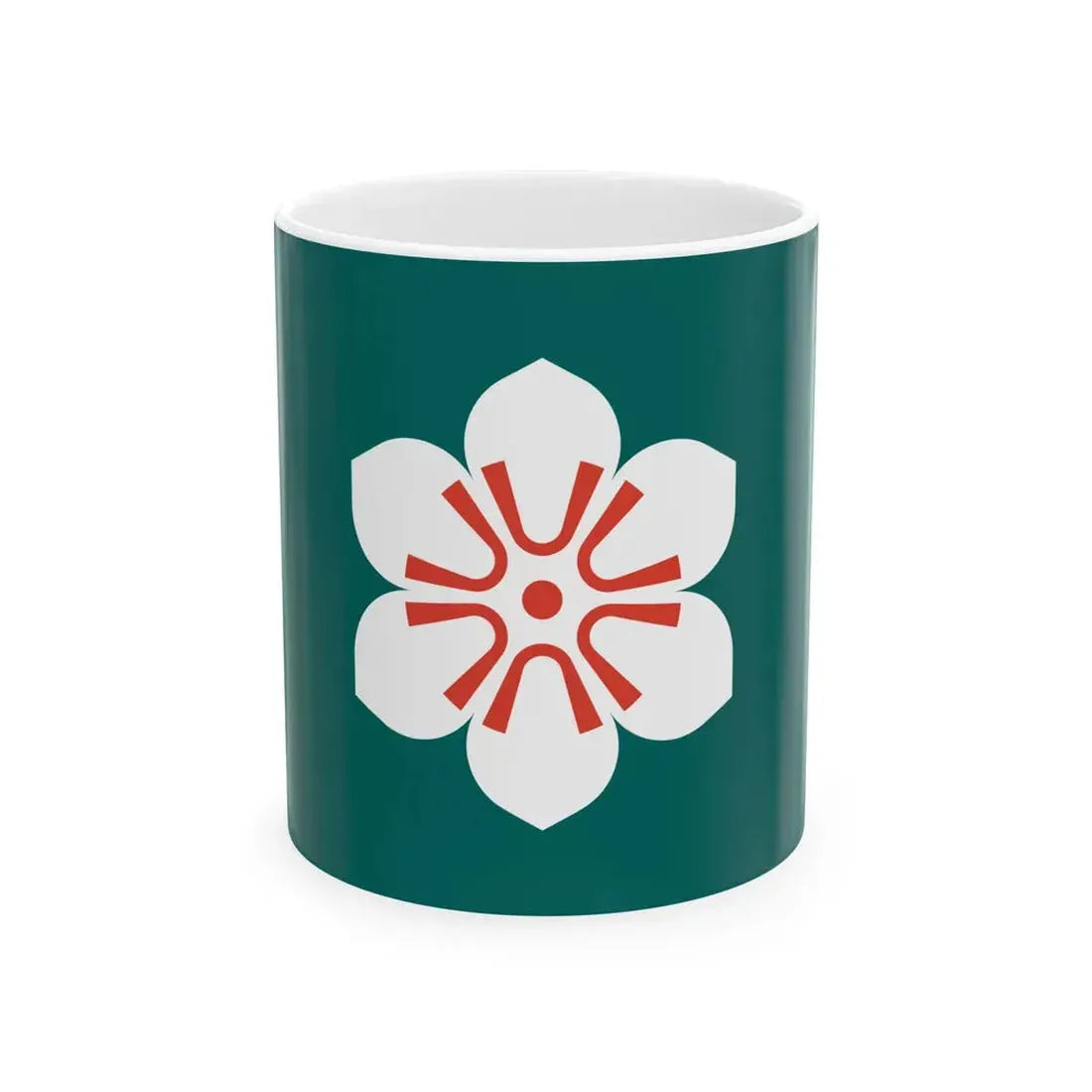 Flag of Saga Prefecture (Japan) White Coffee Mug 11oz - Go Mug Yourself
