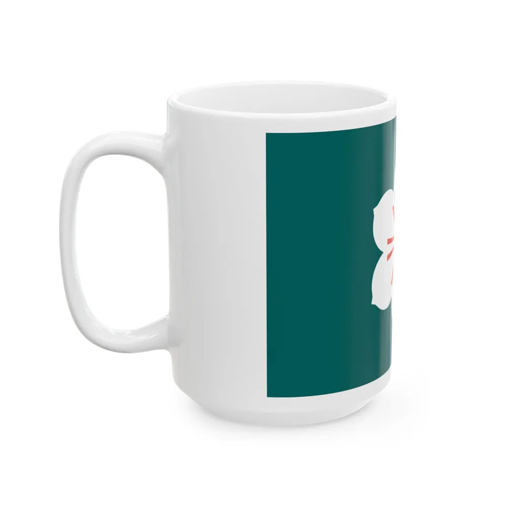 Flag of Saga Prefecture Japan - White Coffee Mug-Go Mug Yourself