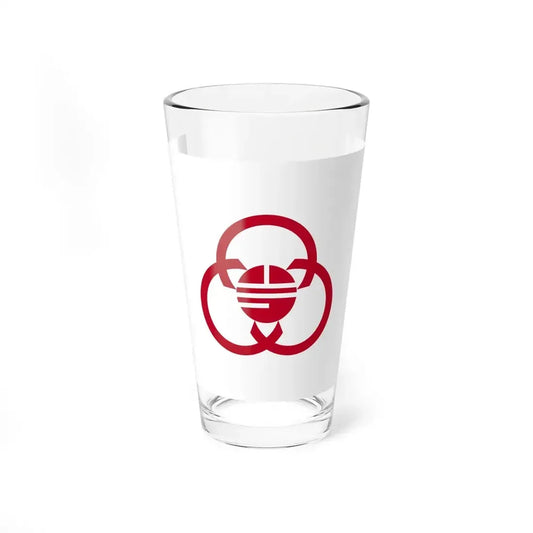 Flag of Sagamihara Kanagawa Japan - Pint Glass 16oz 16oz - Go Mug Yourself