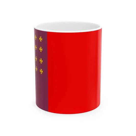 Flag of Sagarejo Municipality (Georgia) White Coffee Mug 11oz - Go Mug Yourself