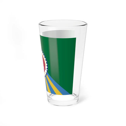 Flag of Saginaw County Michigan (United States) Pint Glass 16oz - Go Mug Yourself
