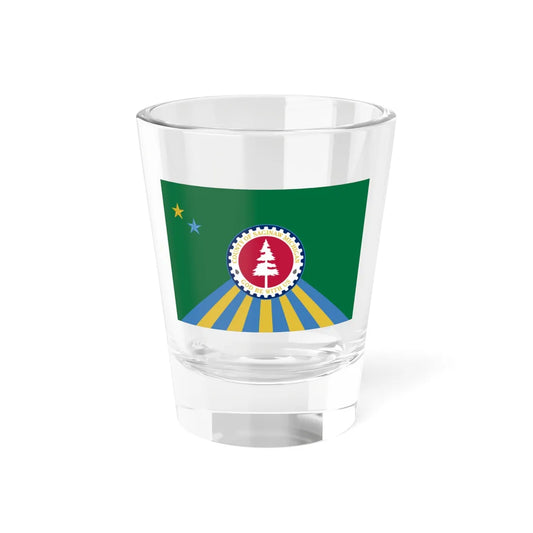 Flag of Saginaw County Michigan (United States) Shot Glass 1.5oz 1.5oz - Go Mug Yourself