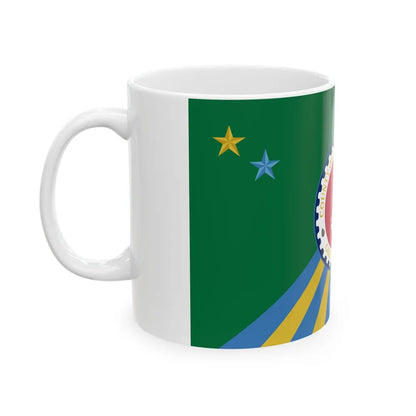 Flag of Saginaw County Michigan (United States) White Coffee Mug - Go Mug Yourself