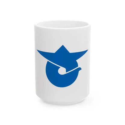 Flag of Sai Aomori (Japan) White Coffee Mug 15oz - Go Mug Yourself