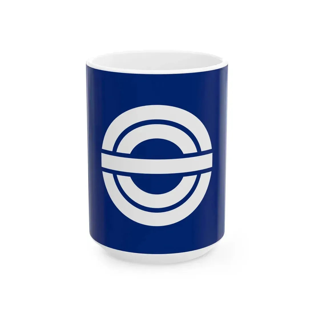 Flag of Saiki Hiroshima 1955-2003 (Japan) White Coffee Mug 15oz - Go Mug Yourself