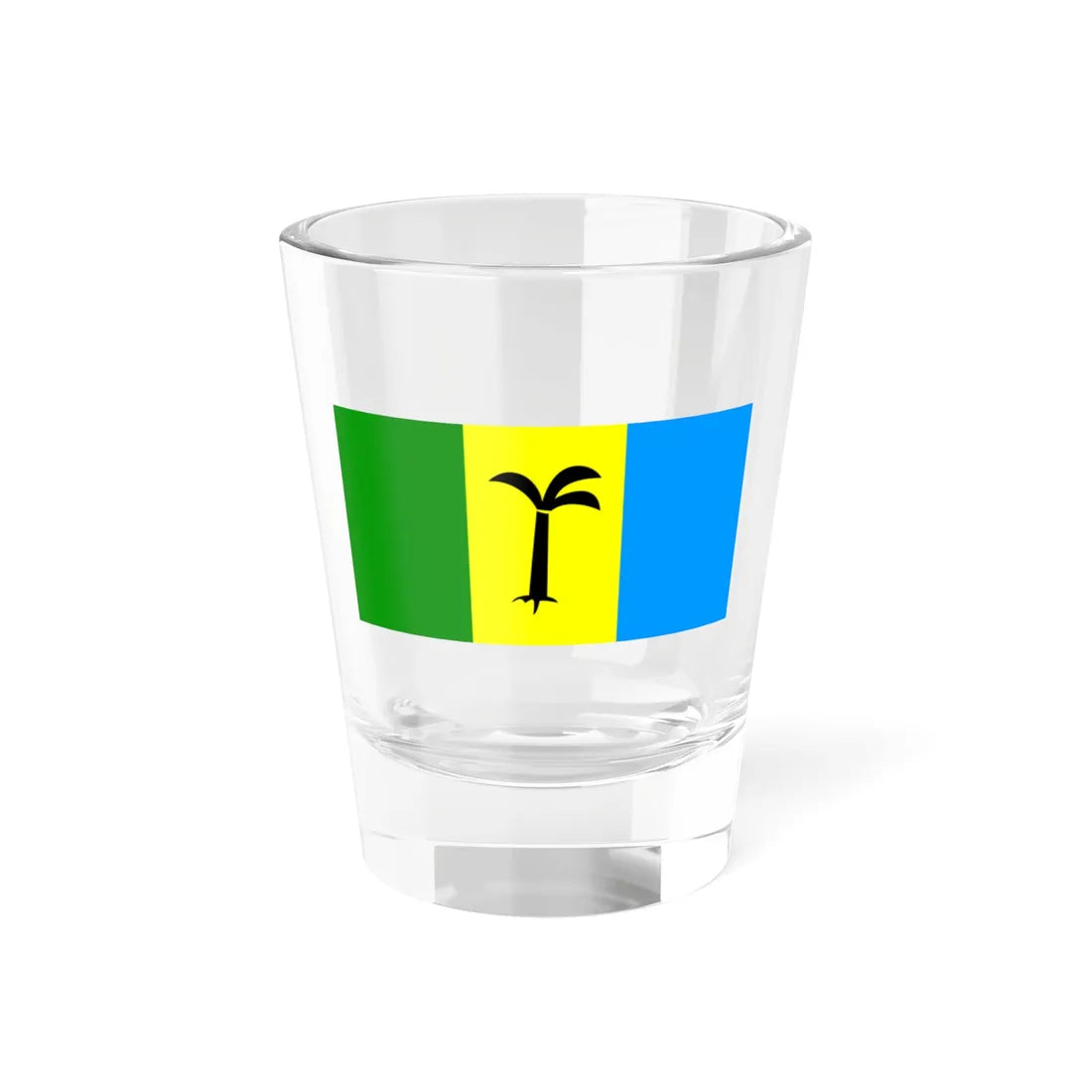 Flag of Saint Christopher-Nevis-Anguilla (Saint Kitts and Nevis) Shot Glass 1.5oz 1.5oz - Go Mug Yourself