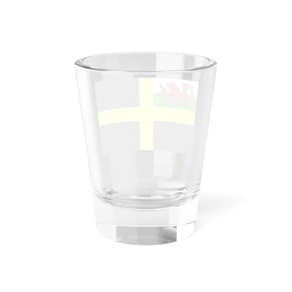 Flag of Saint David with Welsh Red Dragon (United Kingdom) Shot Glass 1.5oz - Go Mug Yourself