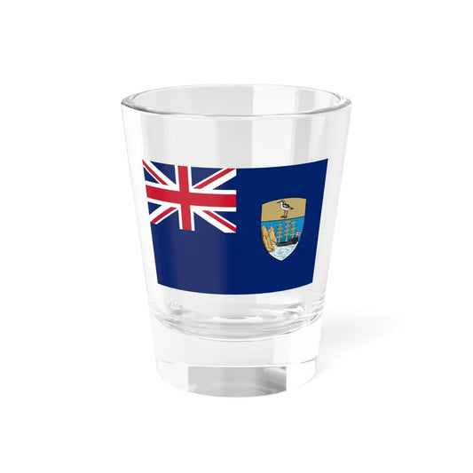 Flag of Saint Helena 3-2 (United Kingdom) Shot Glass 1.5oz 1.5oz - Go Mug Yourself