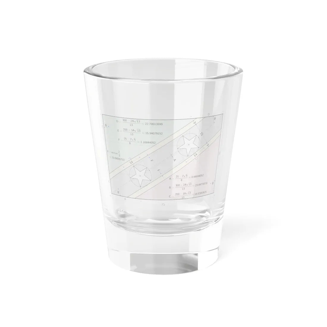 Flag of Saint Kitts and Nevis construction sheet (Saint Kitts and Nevis) Shot Glass 1.5oz 1.5oz - Go Mug Yourself