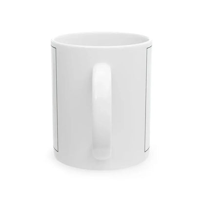 Flag of Saint Lucia colouring page (Saint Lucia) White Coffee Mug - Go Mug Yourself