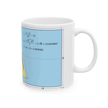 Flag of Saint Lucia construction sheet (Saint Lucia) White Coffee Mug - Go Mug Yourself