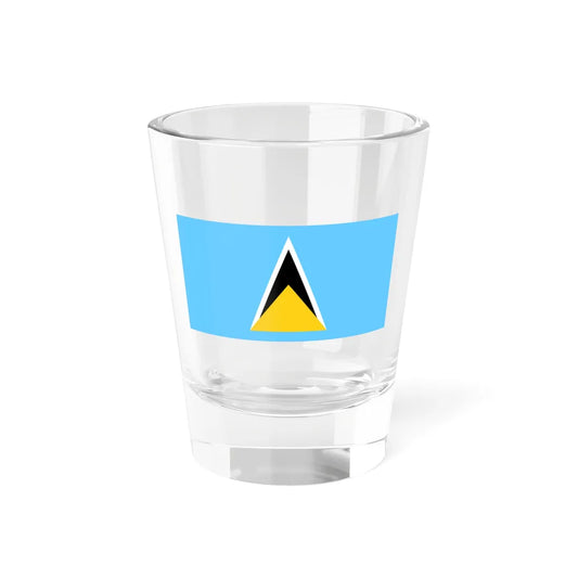 Flag of Saint Lucia (Saint Lucia) Shot Glass 1.5oz 1.5oz - Go Mug Yourself