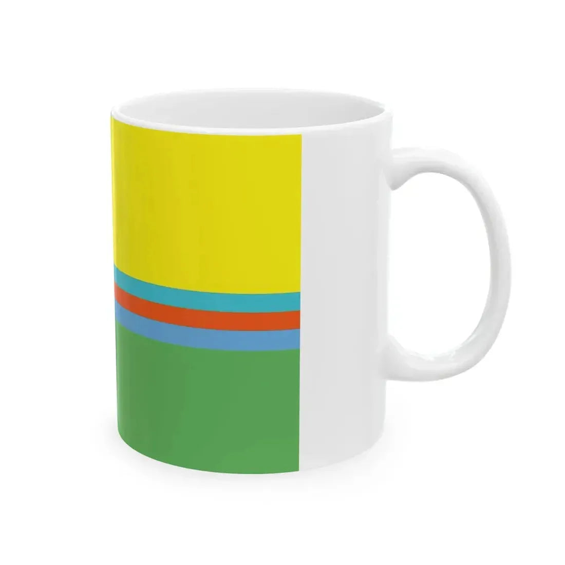 Flag of Saint Martin island Unification flag (Netherlands) White Coffee Mug - Go Mug Yourself