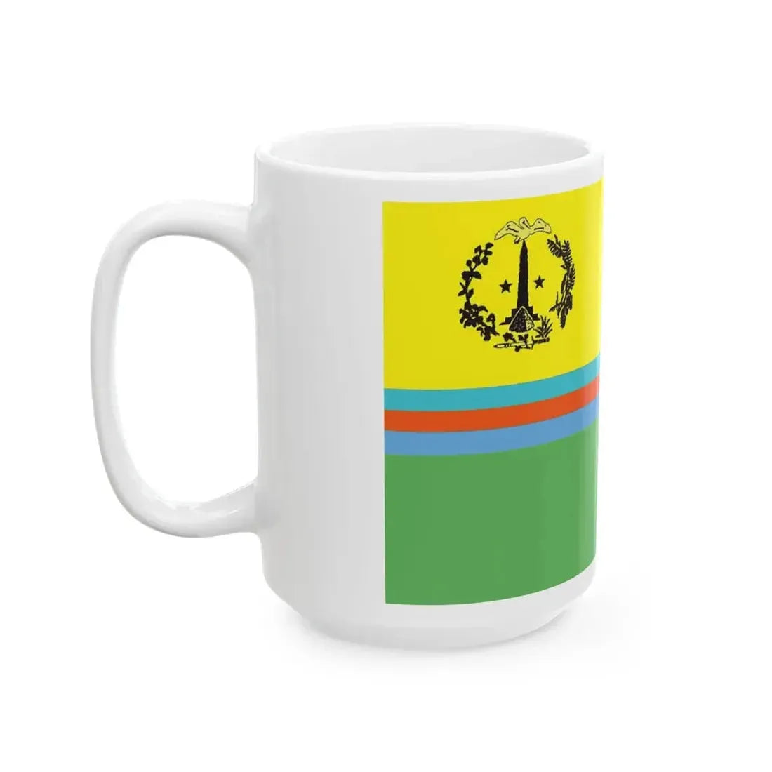 Flag of Saint Martin island Unification flag (Netherlands) White Coffee Mug - Go Mug Yourself