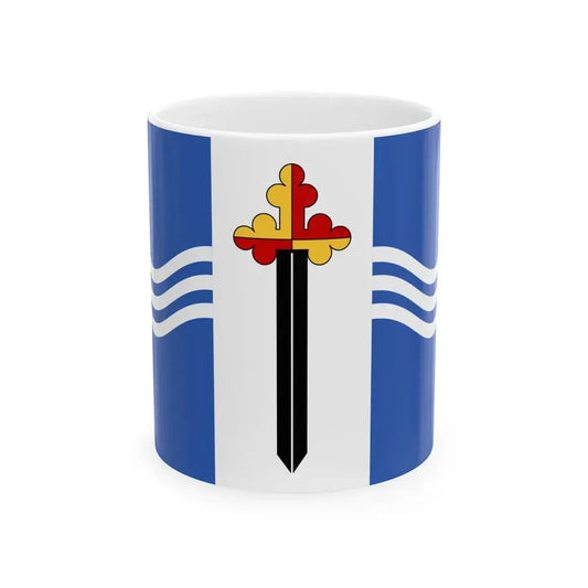 Flag of Saint Michaels Maryland (United States) White Coffee Mug 11oz - Go Mug Yourself