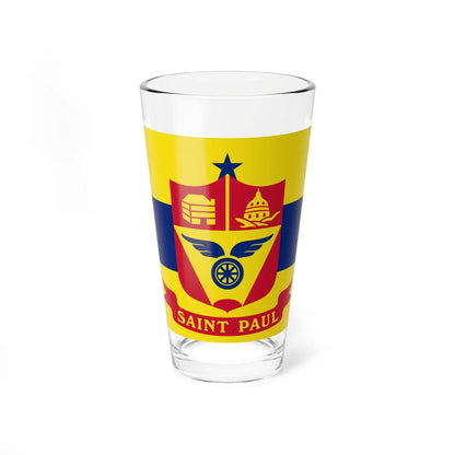 Flag of Saint Paul Minnesota (United States) Pint Glass 16oz 16oz - Go Mug Yourself