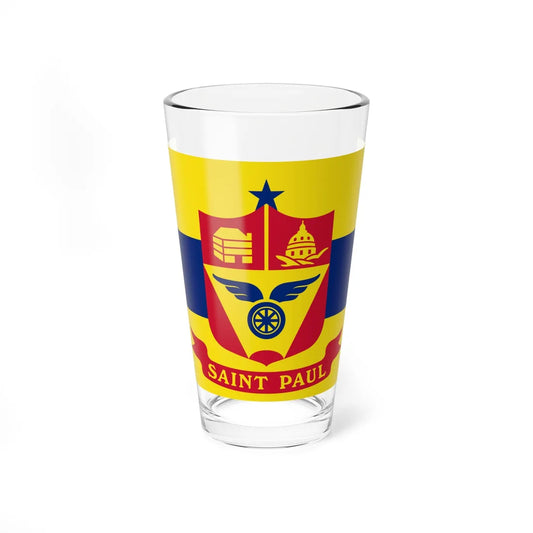 Flag of Saint Paul Minnesota (United States) Pint Glass 16oz 16oz - Go Mug Yourself