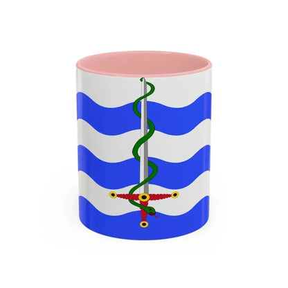 Flag of Saint Paul's Bay Malta - Accent Coffee Mug 11oz Pink - Go Mug Yourself